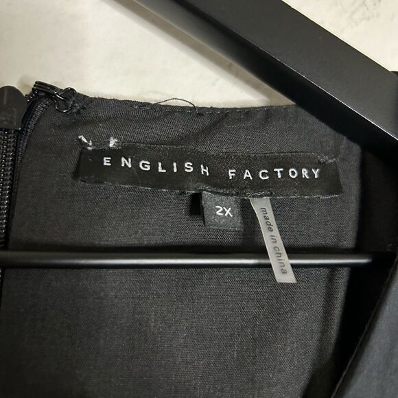 English Factory Ruffled Dress with Smocking Detail - Picture 10 of 12